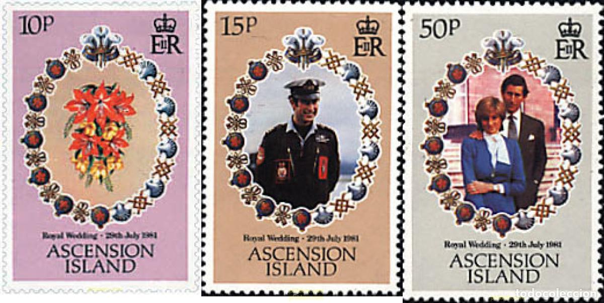 Sellos: 99799 MNH ASCENSION 1981 BODA DEL PRINCIPE CARLOS Y LADY DIANA SPENCER