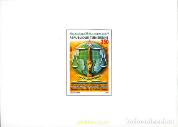 Sellos: 196405 MNH TUNEZ 2001 DECLARACION UNIVERSAL DE LOS DERECHOS HUMANOS