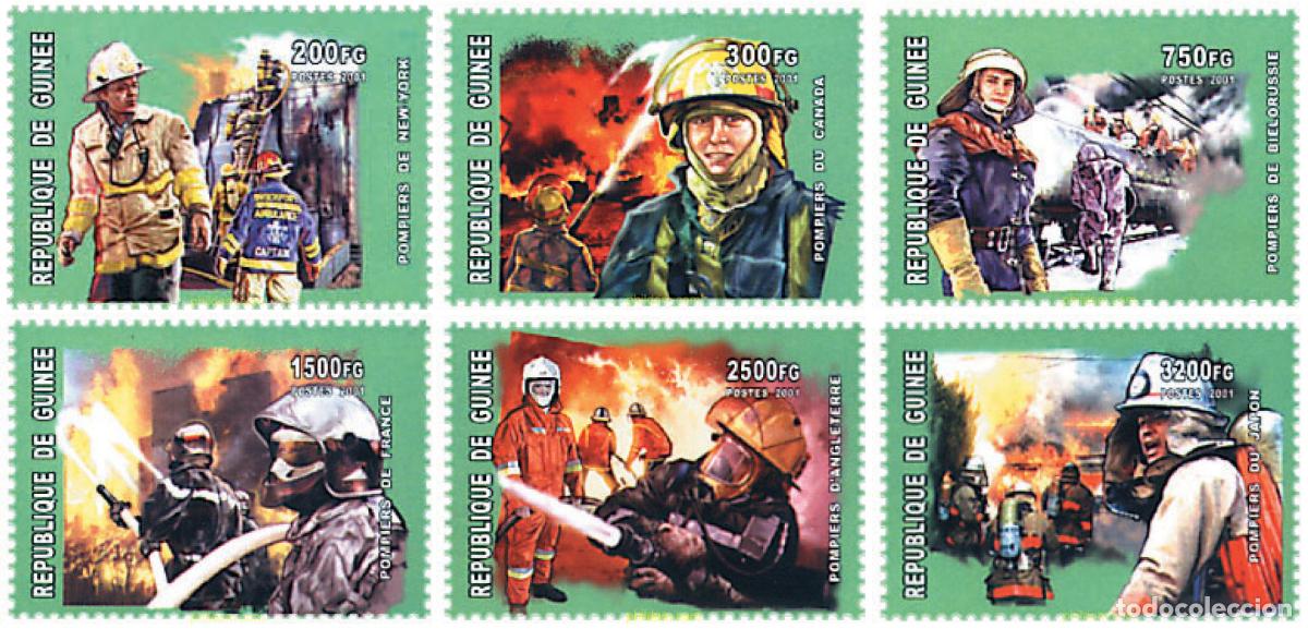 Francobolli: 323735 MNH GUINEA 2001 BOMBEROS