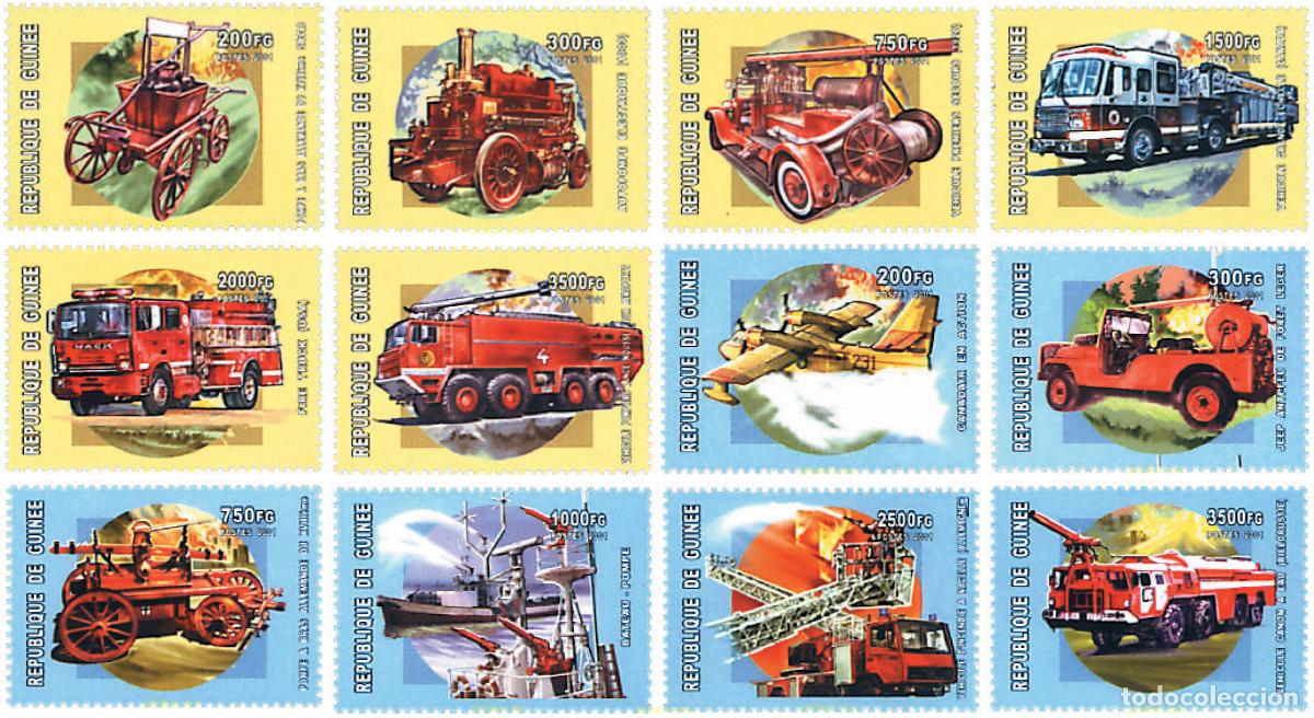 Timbres: 571968 MNH GUINEA 2001 BOMBEROS