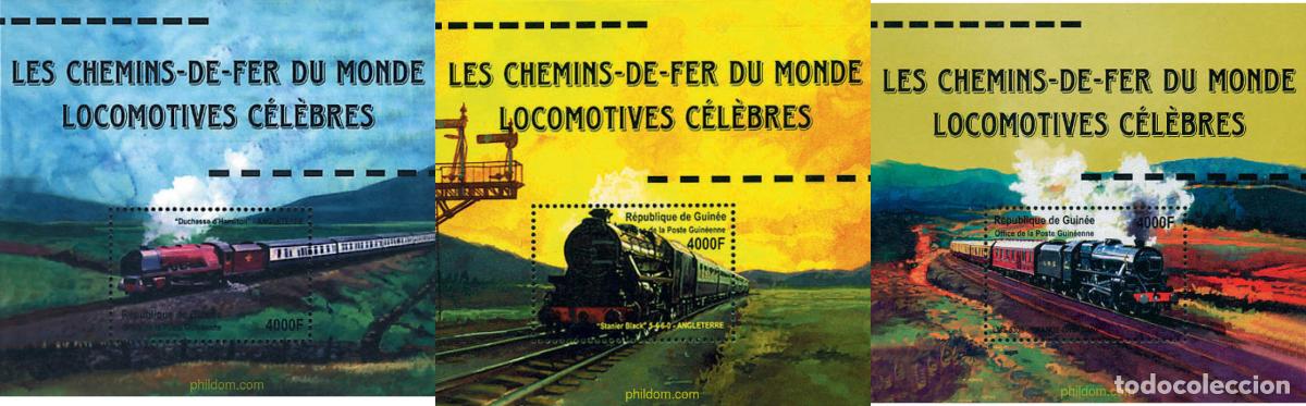 Briefmarken: 132814 MNH GUINEA 2001 LOCOMOTORAS CELEBRES