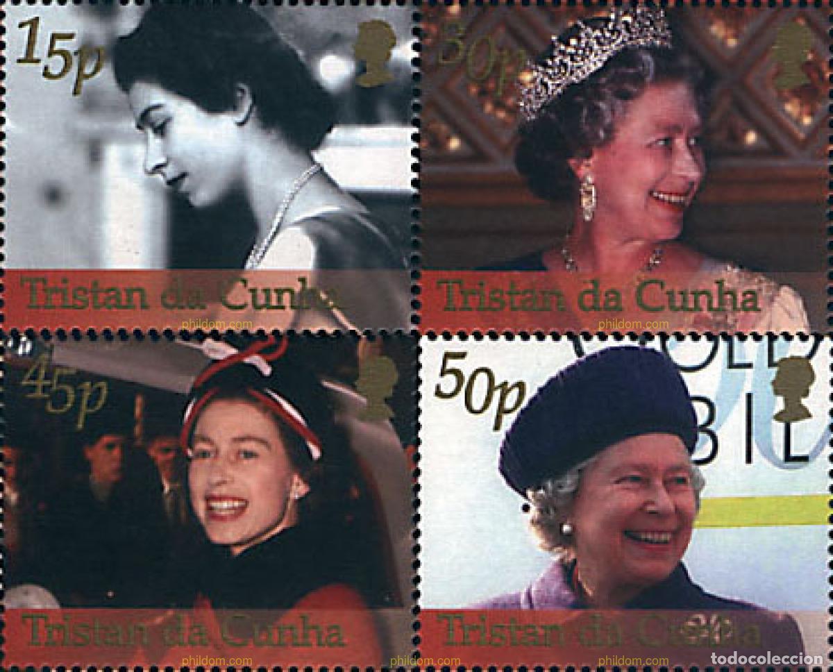 Sellos: 88361 MNH TRISTAN DA CUNHA 2002 50 ANIVERSARIO DEL ACCESO AL TRONO DE ISABEL II