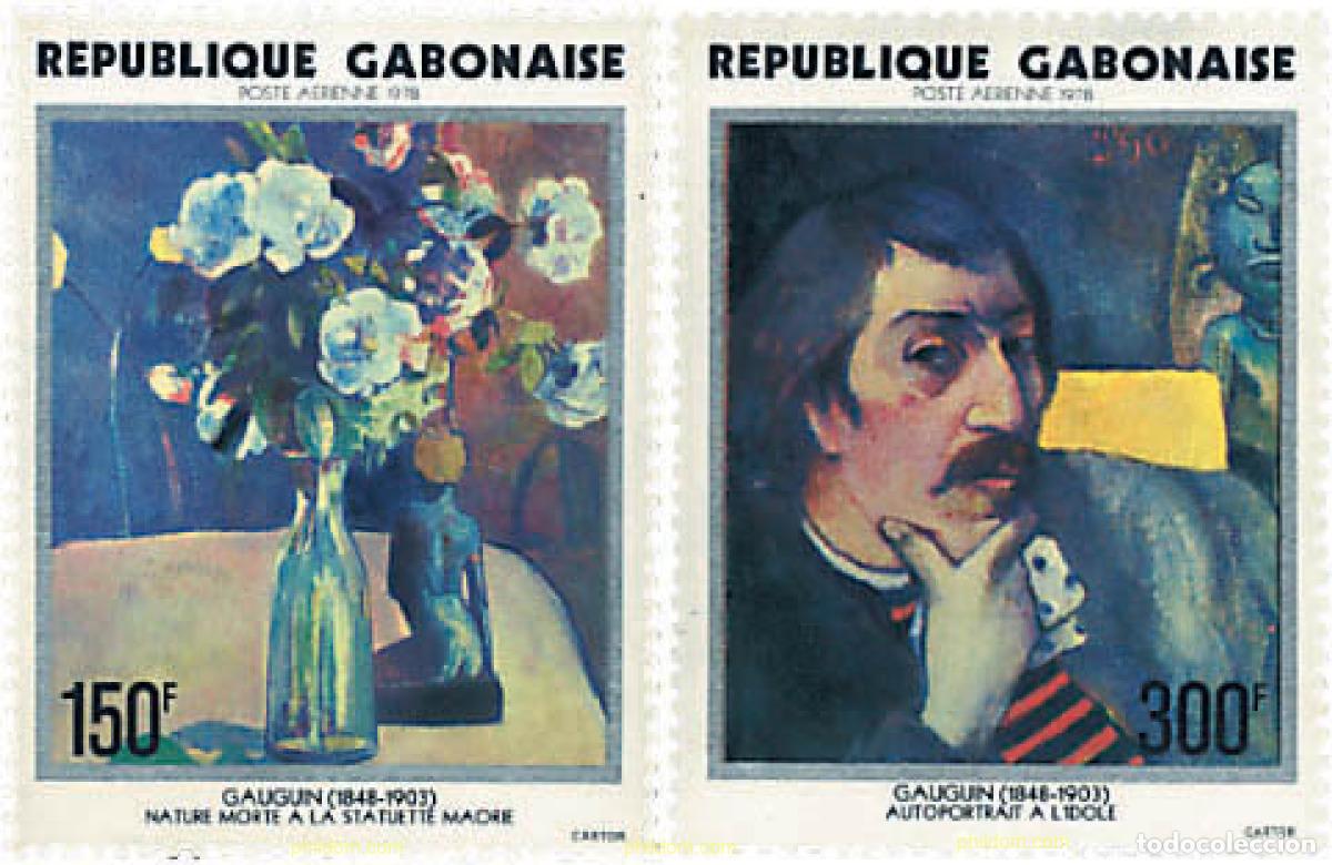 Sellos: 93349 MNH GABON 1978 75 ANIVERSARIO DE LA MUERTE DE PAUL GAUGUIN