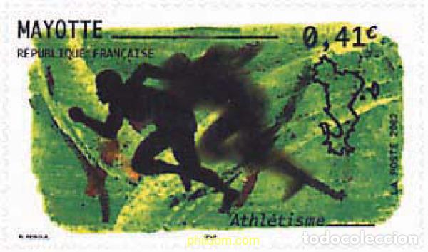 Sellos: 91658 MNH MAYOTTE 2002 ATLETISMO