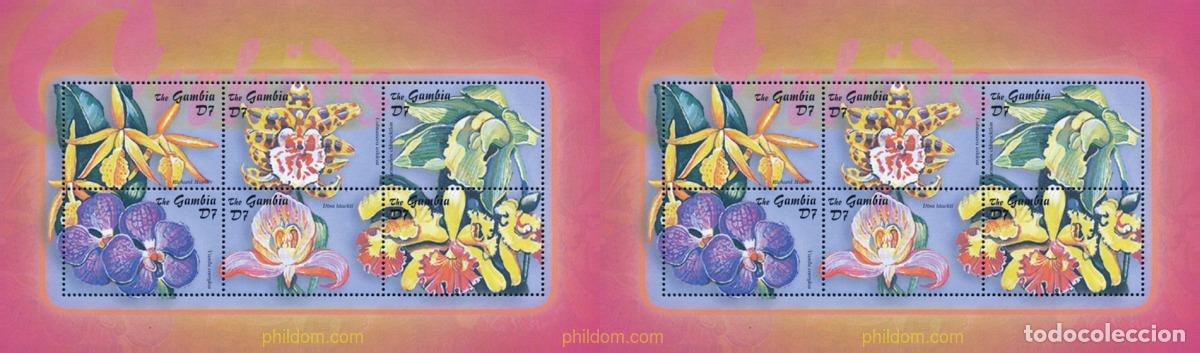 Sellos: 251836 MNH GAMBIA 2001 ORQUIDEAS DE GAMBIA