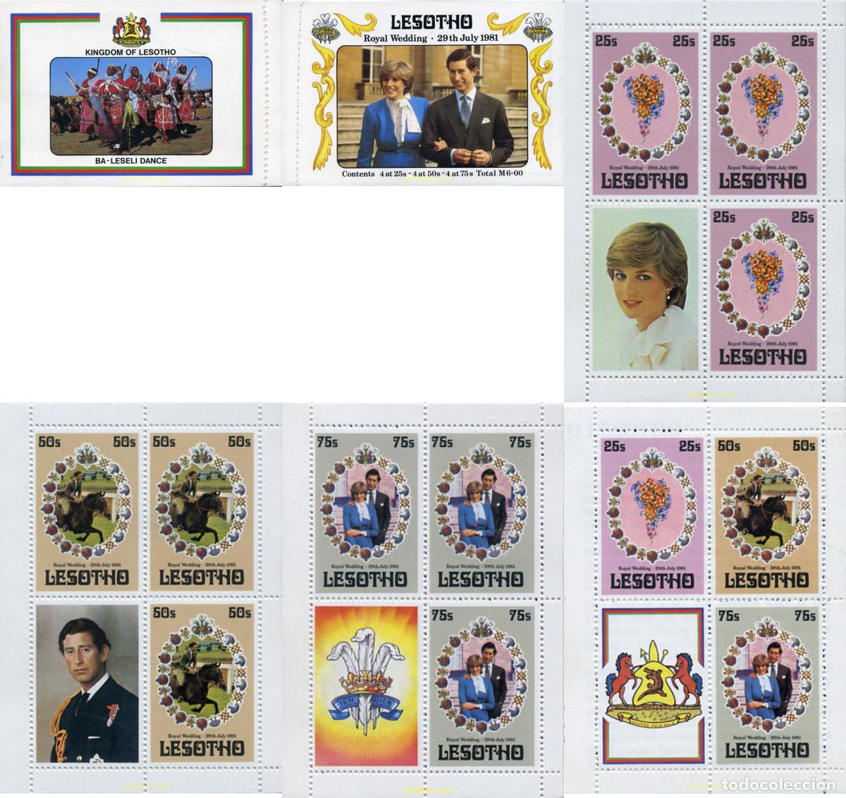 Sellos: 1726 MNH LESOTHO 1981 BODA DEL PRINCIPE CARLOS Y LADY DIANA SPENCER