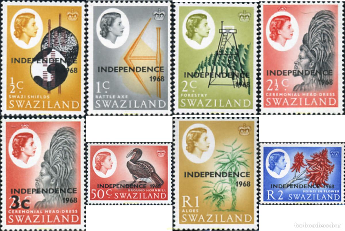 Sellos: 639661 MNH SWAZILANDIA 1968 INDEPENDENCIA