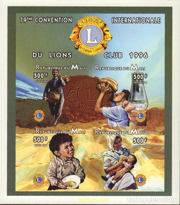 Sellos: 110124 MNH MALI 1996 79 CONVENCION INTERNACIONAL DEL LIONS CLUB
