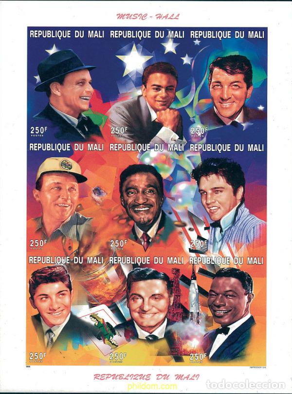 Sellos: 110123 MNH MALI 1996 ARTISTAS DEL MUSIC-HALL