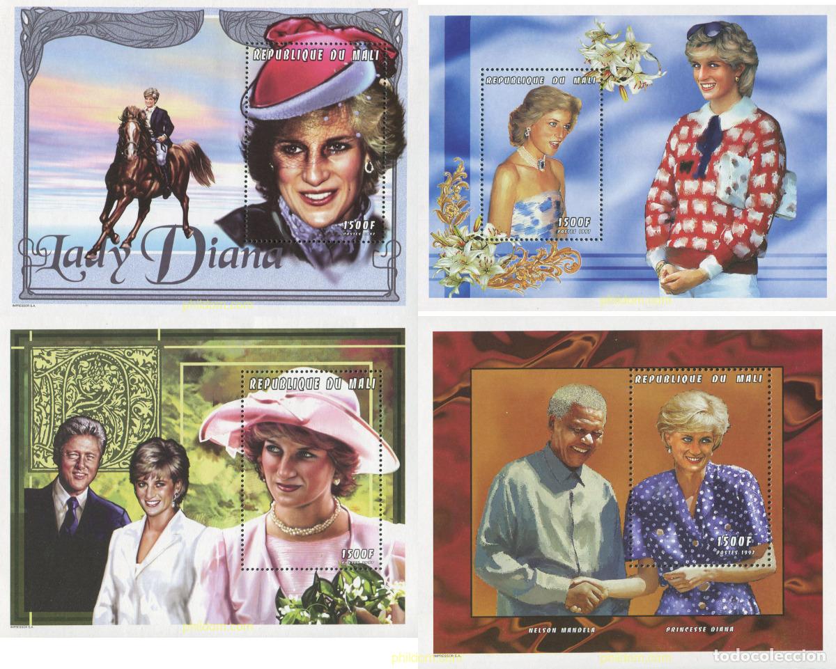 Sellos: 110136 MNH MALI 1997 EN HOMENAJE A LA PRINCESA DIANA