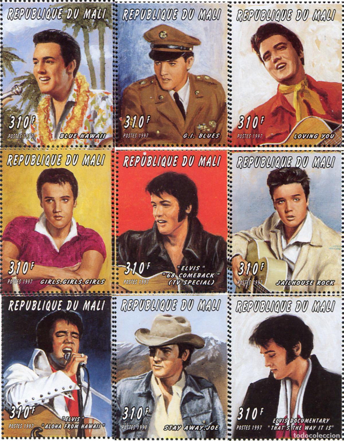 Sellos: 110105 MNH MALI 1997 ELVIS PRESLEY