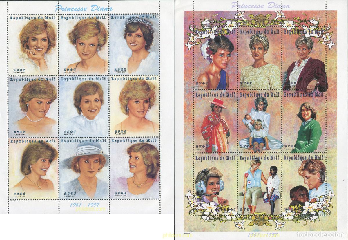 Sellos: 681695 MNH MALI 1997 EN HOMENAJE A LA PRINCESA DIANA