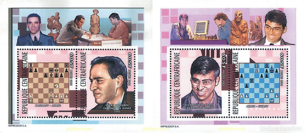 Sellos: 197192 MNH CENTROAFRICANA 2002 AJEDREZ