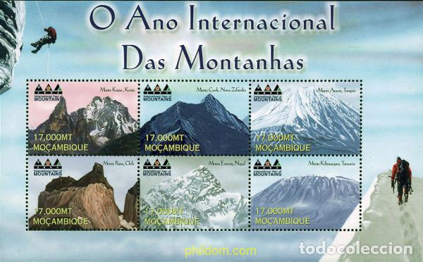Sellos: 338194 MNH MOZAMBIQUE 2002 A&Ntilde;O INTERNACIONAL DE LA MONTA&Ntilde;A