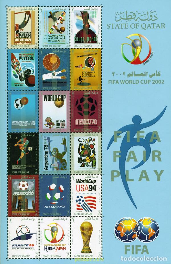 Sellos: 337219 MNH QATAR 2002 COPA DEL MUNDO DE FUTBOL. COREA DEL SUR Y JAPON-02
