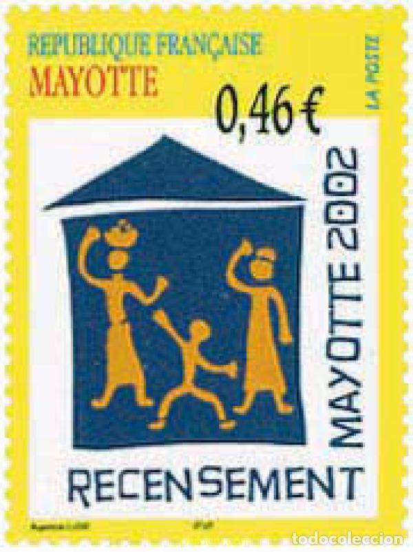 Sellos: 99634 MNH MAYOTTE 2002 NUEVO CENSO