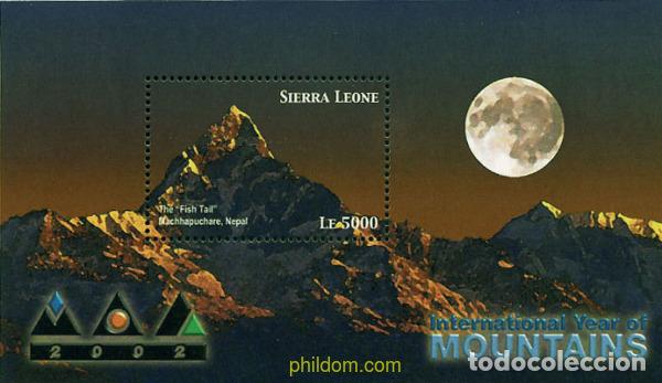 Sellos: 99891 MNH SIERRA LEONA 2002 A&Ntilde;O INTERNACIONAL DE LA MONTA&Ntilde;A