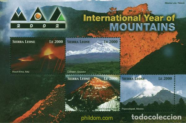 Sellos: 240291 MNH SIERRA LEONA 2002 A&Ntilde;O INTERNACIONAL DE LA MONTA&Ntilde;A