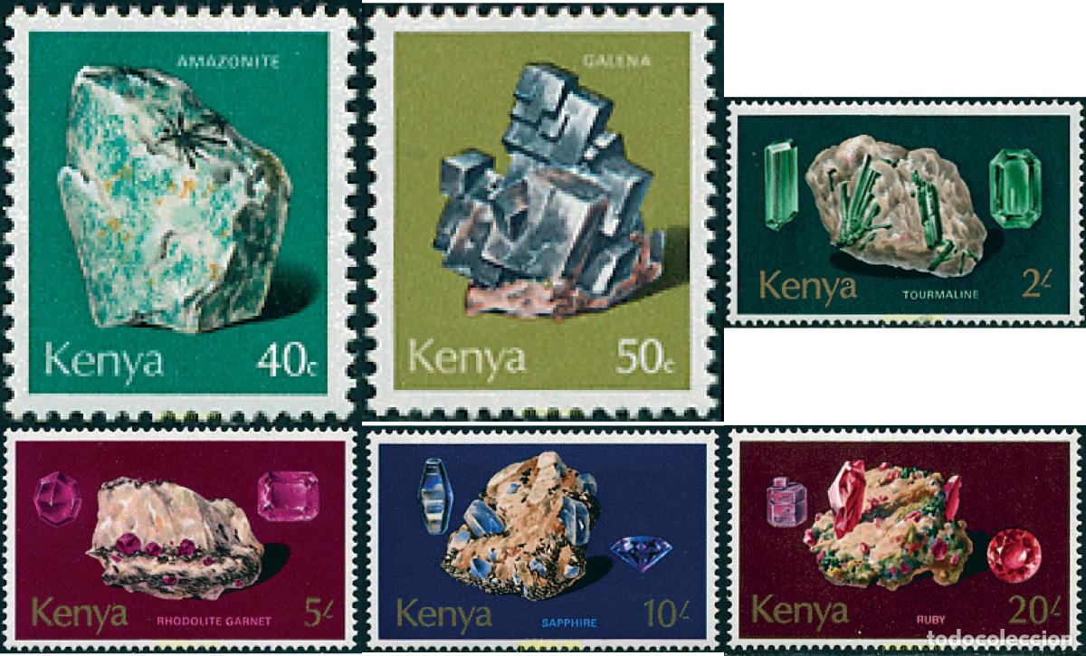 Sellos: 336796 MNH KENIA 1977 MINERALES