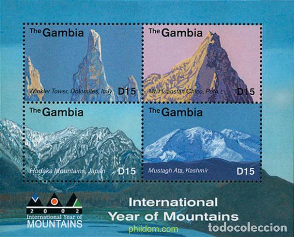 Sellos: 211068 MNH GAMBIA 2002 A&Ntilde;O INTERNACIONAL DE LA MONTA&Ntilde;A
