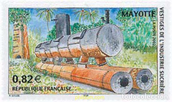 Sellos: 101615 MNH MAYOTTE 2002 VESTIGIOS DE LA INDUSTRIA AZUCARERA