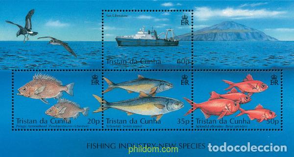 Sellos: 101632 MNH TRISTAN DA CUNHA 2002 LA PESCA INDUSTRIAL. PECES