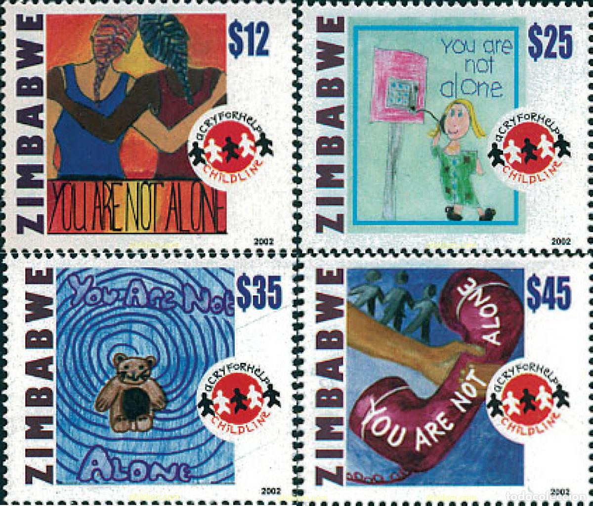 Sellos: 101879 MNH ZIMBABUE 2002 PRO INFANCIA