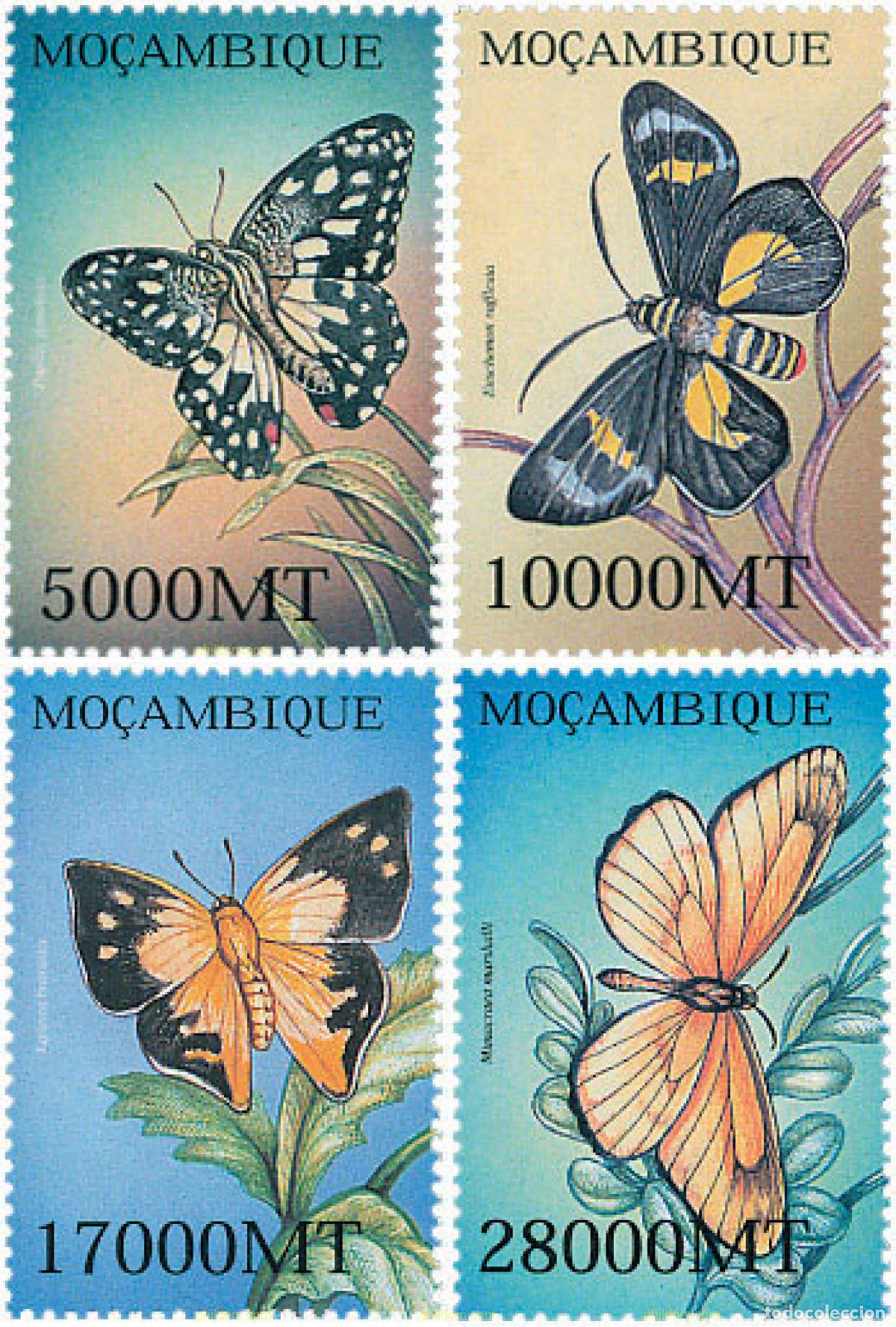 Sellos: 103009 MNH MOZAMBIQUE 2002 MARIPOSAS