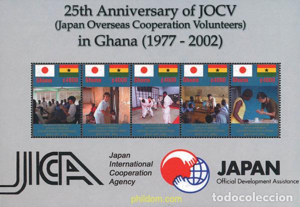 Sellos: 103805 MNH GHANA 2002 25 ANIVERSARIO DE LA COOPERACION DE VOLUNTARIOS JAPONESES (JOCV)