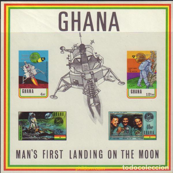 Sellos: 367828 MNH GHANA 1970 PHILYMPIA 70. EXPOSICION FILATELICA INTERNACIONAL