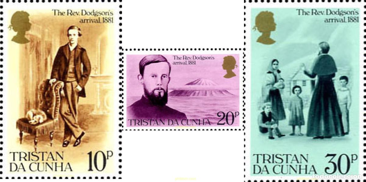 Sellos: 104746 MNH TRISTAN DA CUNHA 1981 CENTENARIO DE LA LLEGADA DEL REVERENDO DODGSON