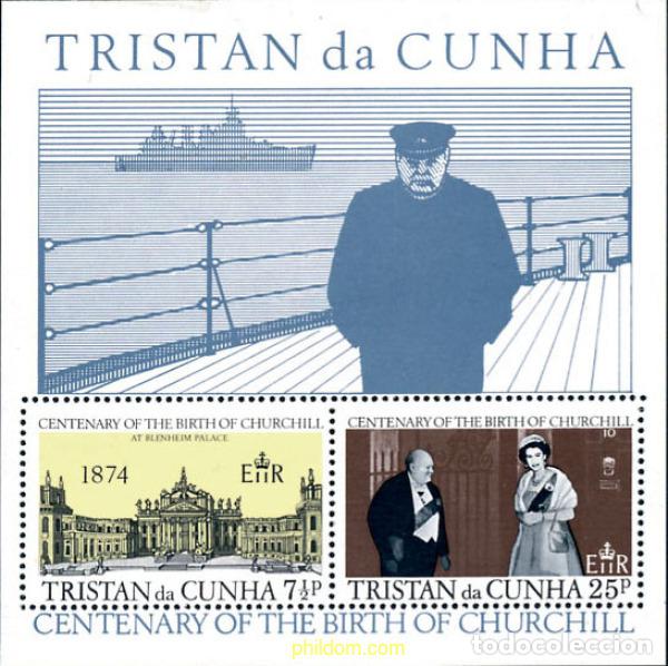 Sellos: 104782 MNH TRISTAN DA CUNHA 1974 CENTENARIO DEL NACIMIENTO DE WINSTON CHURCHILL