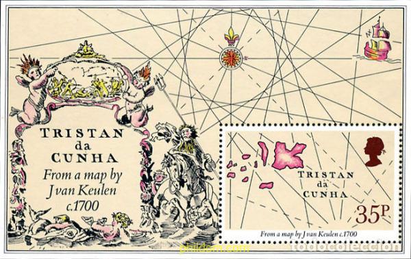 Sellos: 104770 MNH TRISTAN DA CUNHA 1981 MAPAS Y PLANOS