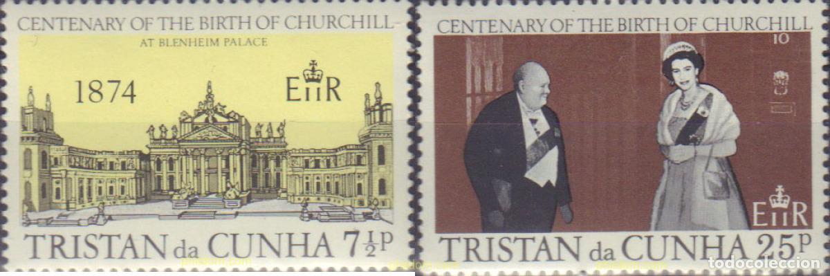 Sellos: 104784 MNH TRISTAN DA CUNHA 1974 CENTENARIO DEL NACIMIENTO DE WINSTON CHURCHILL