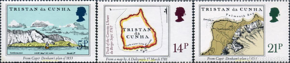 Sellos: 104779 MNH TRISTAN DA CUNHA 1981 MAPAS Y PLANOS