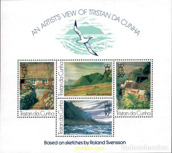Sellos: 104805 MNH TRISTAN DA CUNHA 1976 PAISAJES DE ROLAN SVENSSON