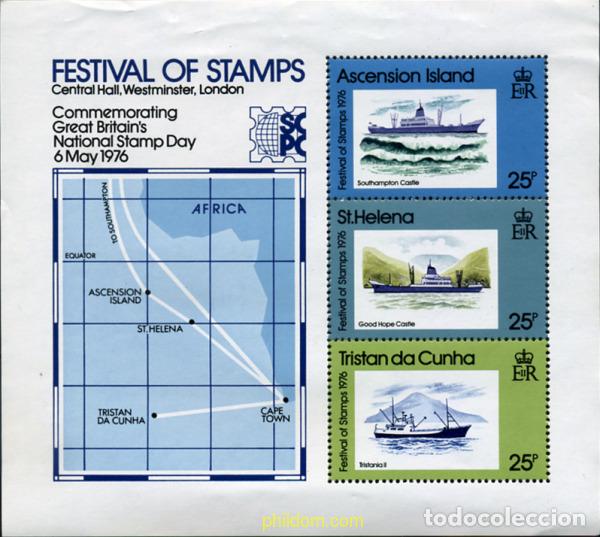 Sellos: 104801 MNH TRISTAN DA CUNHA 1976 DIA DEL SELLO