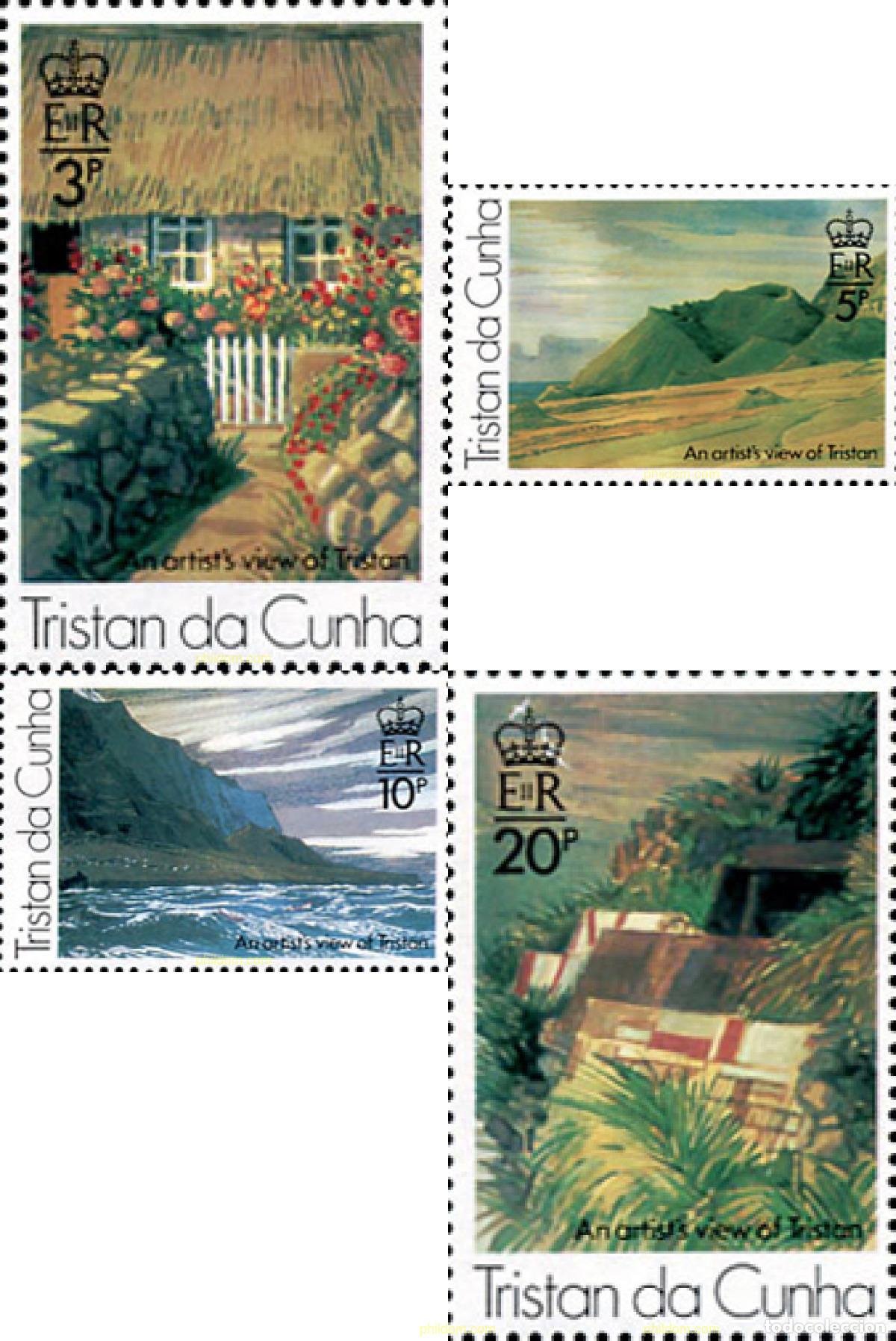 Sellos: 104819 MNH TRISTAN DA CUNHA 1976 PAISAJES DE ROLAN SVENSSON