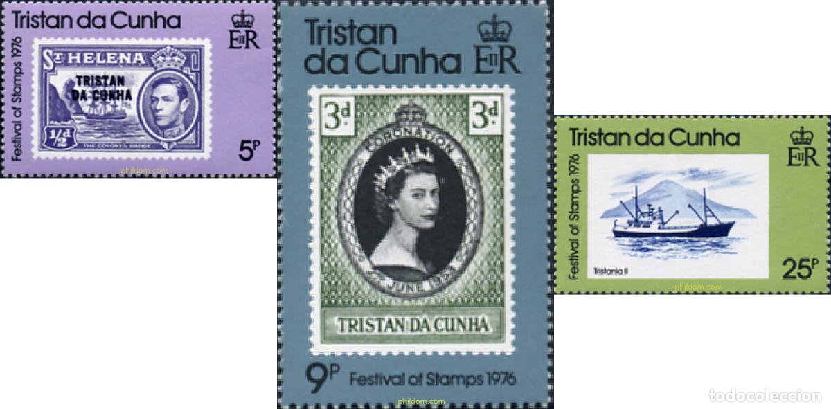 Sellos: 104791 MNH TRISTAN DA CUNHA 1976 FESTIVAL DEL SELLO
