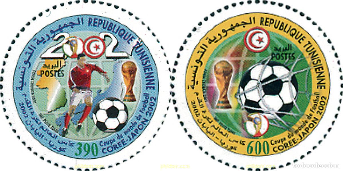 Sellos: 110464 MNH TUNEZ 2002 COPA DEL MUNDO DE FUTBOL. COREA DEL SUR Y JAPON-02