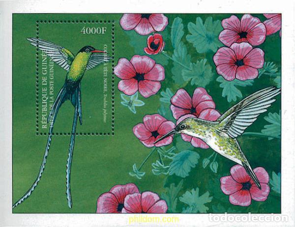 Sellos: 205471 MNH GUINEA 2001 COLIBRIS DEL CARIBE