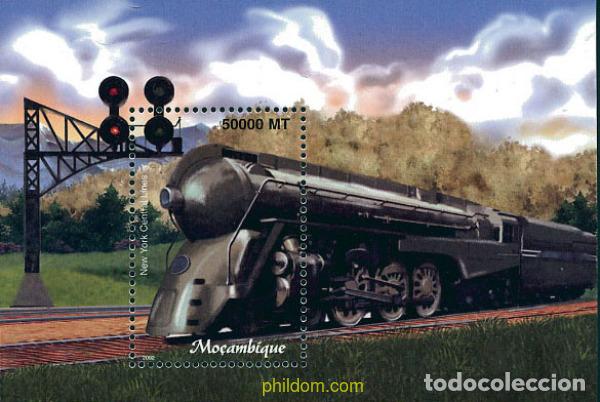 Sellos: 345929 MNH MOZAMBIQUE 2002 GRANDES TRENES DEL MUNDO