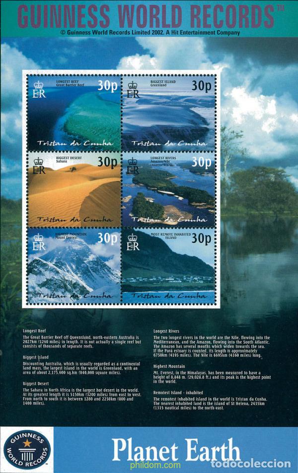 Sellos: 236956 MNH TRISTAN DA CUNHA 2003 RECORDS DEL MUNDO