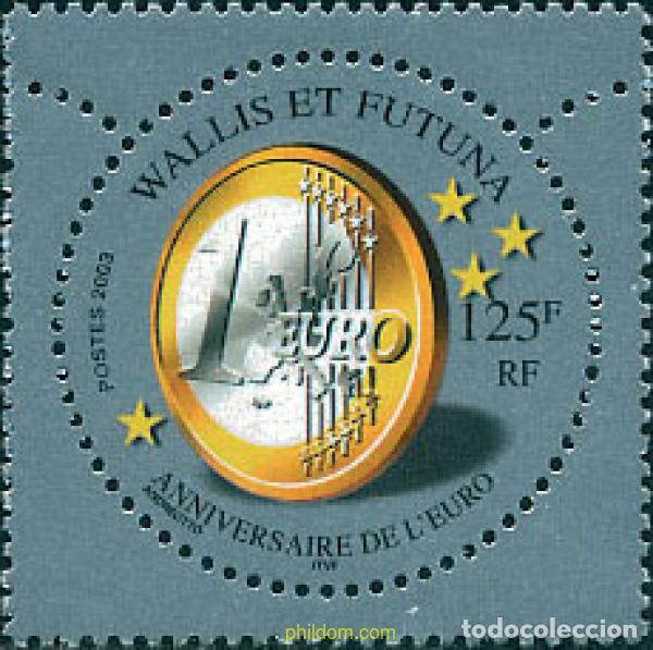 Sellos: 117461 MNH WALLIS Y FUTUNA 2003 ANIVERSARIO DEL EURO