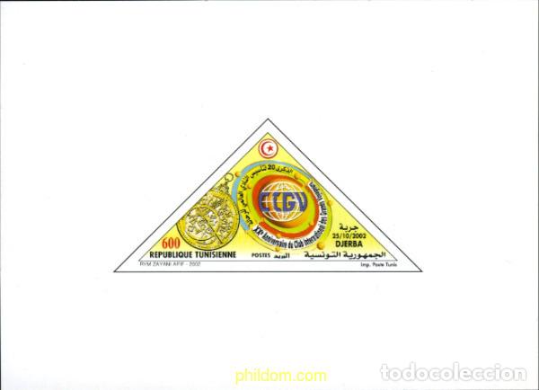 Sellos: 196424 MNH TUNEZ 2002 20 ANIVERSARIO DEL CLUB DE LOS GRANDES VIAJEROS