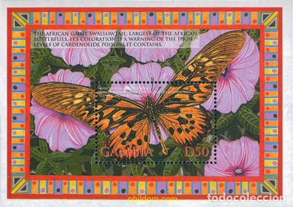 Sellos: 118575 MNH GAMBIA 2002 INSECTOS DE AFRICA Y GAMBIA