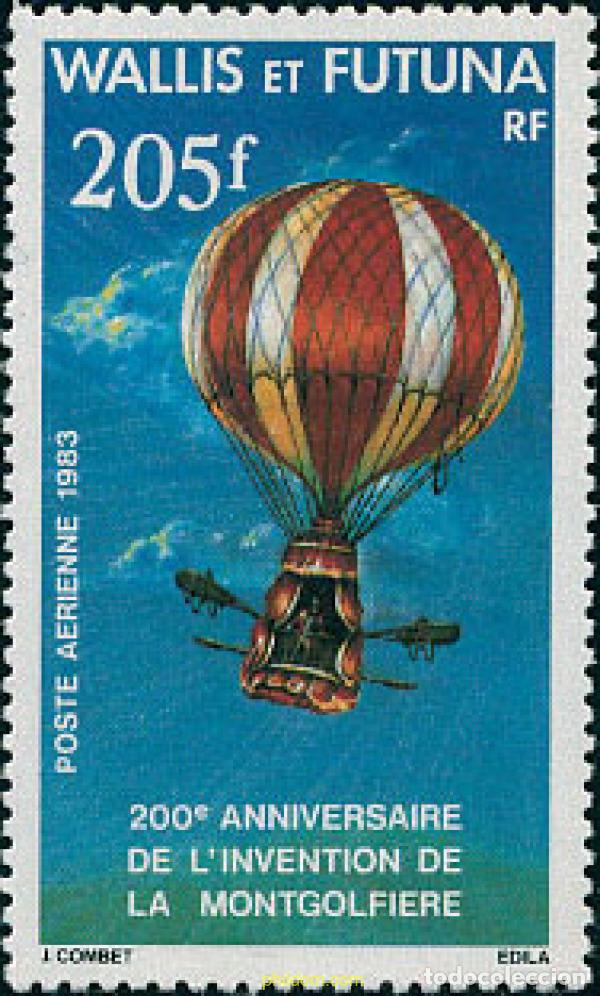 Sellos: 119122 MNH WALLIS Y FUTUNA 1983 200 ANIVERSARIO DEL PRIMER GLOBO AEROSTATICO