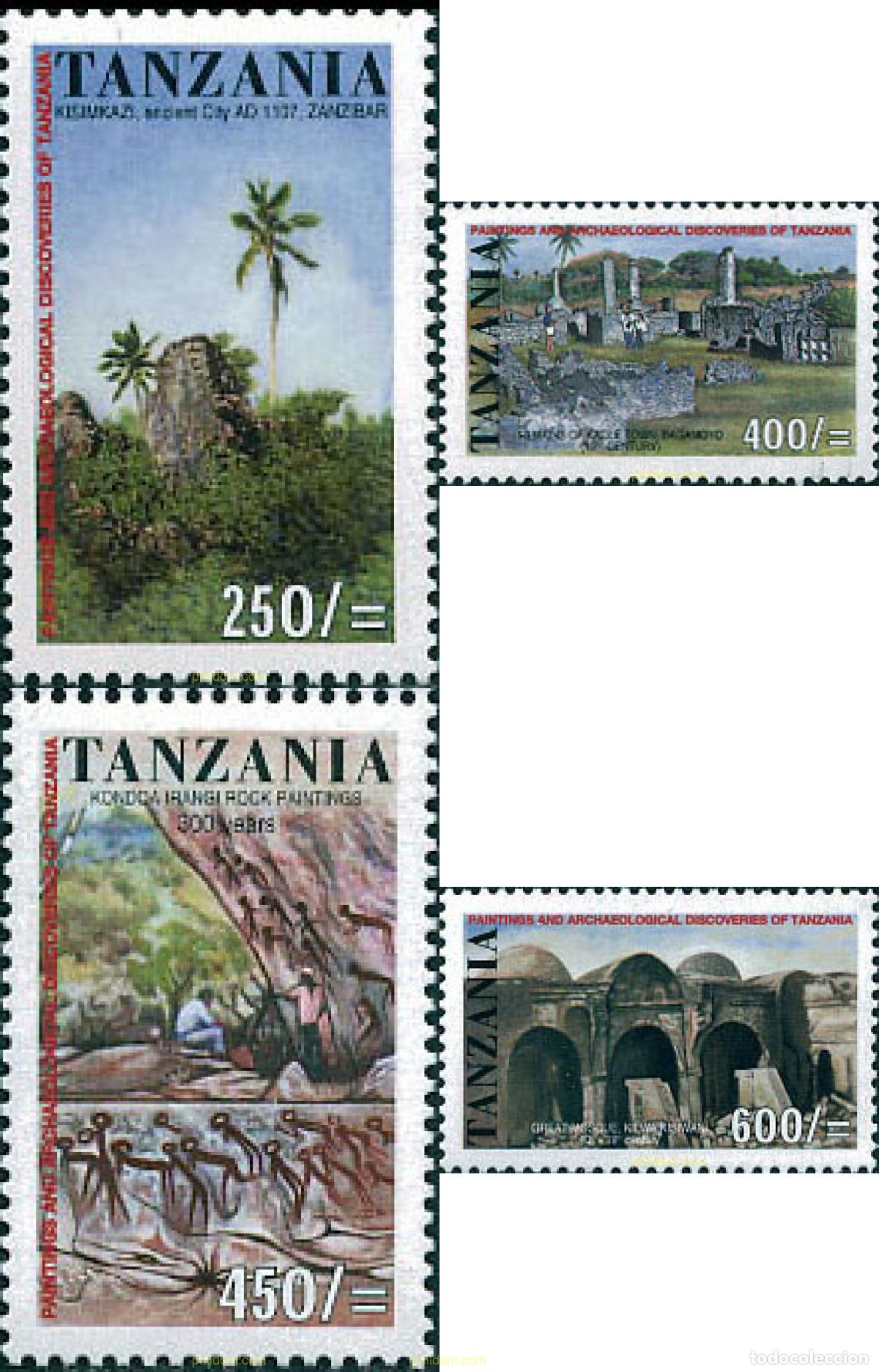 Sellos: 119450 MNH TANZANIA 2002 PINTURA Y ARQUEOLOGIA