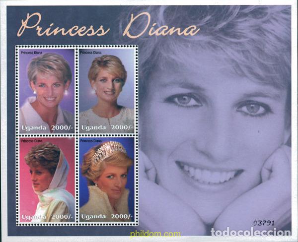 Sellos: 253014 MNH UGANDA 2002 5 ANIVERSARIO DE LA MUERTE DE LA PRINCESA DIANA