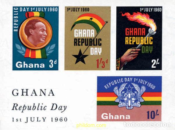 Sellos: 119746 MNH GHANA 1960 PROCLAMACION DE LA REPUBLICA